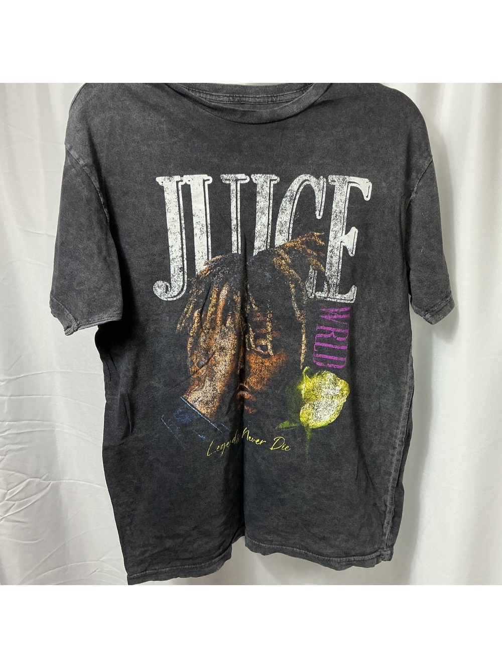Juice WRLD Legends Never Die T Shirt Men’s M Black Graphic 999 Rap Tee